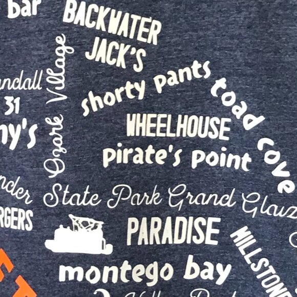 Upcycled Lake of the Ozarks T-Shirt: Landmarks & Marinas Graphics, Size L - Picture 9 of 16